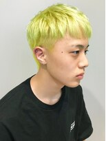 ヴィレッタ(VIRETTA)&nbsp;ツーブロックショート×ライムイエロー