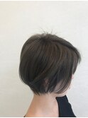 シークレットインナーカラー/ステップボーンカット/30代