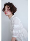 大人かわいい　ノットヘアー　センターパート