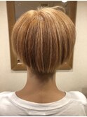 カジュアルショートマッシュボブ