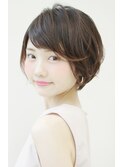 30代からの前下がりショートボブ