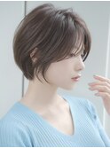 前髪長め大人ショートボブ20代30代40代【AIN.表参道】川原大地