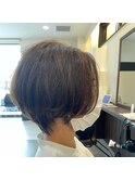 エアリーショートボブ×アッシュベージュ