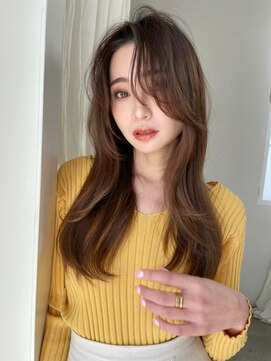 クイーン バイ ノイズ 西院(QUEEN by noism) 韓国風 モカグレージュスタイル レイヤーカット