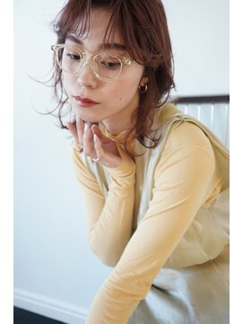 リムレス(LIMLESS) オレンジブラウン/レイヤー/ミディアム/セミロング【新潟】