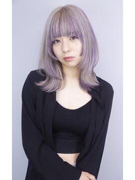 オズ 郡山桑野店(OZ) ハイトーンウルフでモードなお洒落ヘア