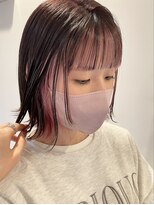 スヌーズ(snooze)&nbsp;ピンクインナー×外ハネボブ