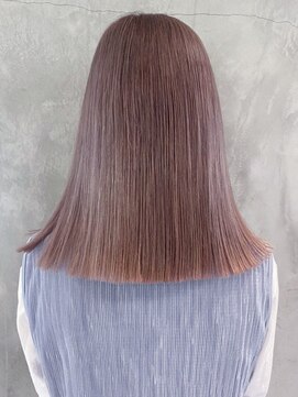 アルバム 渋谷パルコ(ALBUM) ラベンダーミディ_チェリーブラウンフェミニンロング_ba389251