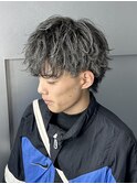 マッシュパーマ ツイスパ ホワイトメッシュ マッシュウルフ 新宿