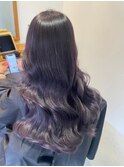 ラベンダーカラー/ロング/30代40代/大橋