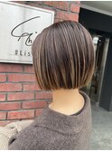 切りっぱなしボブ