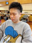 メンズツーブロック、スパイキーショートスタイル!!