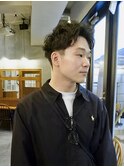 メンズショート×ニュアンスパーマ