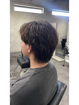 クロー(CROW) センターパートウルフ×ソフトツイスパ