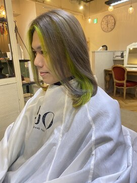 ウィ 立川(Oui) 【SEIGO】ケアブリーチ/インナーカラー/ネオングリーン