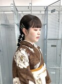 ツイン編みおろし
