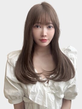 ユーフォリア 渋谷グランデ(Euphoria SHIBUYA GRANDE) ベージュカラー レイヤーカット ワンカール 顔周りレイヤー