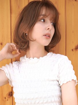 ブゾン(buZon) 【buZon ブゾン】くびレイヤー☆前髪こなれミディデザインカラー