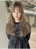 【fev_momo】long layer cut×creamy beige