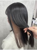 くすみピンクインナーカラー
