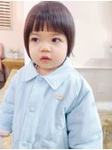 キッズカット/ぱっつん前髪マッシュ/キッズヘアキッズスタイル