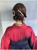 袴ヘア/卒業式ヘアセット