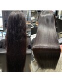 美髪矯正 Before After