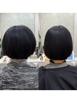 シンシア 銀座(sinsia) ショートスタイルにもsins式髪質改善酸性ストレート[30代40代]