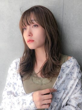 スウド(Swd) 大人可愛い/顔周りレイヤー/ぱっつん前髪/韓国風/小顔見え◎