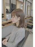 切りっぱなしミディアムボブ