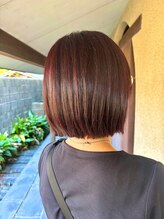 穀雨(Kokuu) ボルドー/ボブ/秋カラー