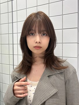 ソト 銀座(soto.) ミディアムヘア/暗めカラー/デザインカラー/レイヤーカット