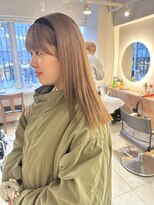 テトラ バイ ネオリーブ 横浜西口店(tetra by neolive)&nbsp;ミルクティーベージュ　ケアブリーチ　ダブルカラー