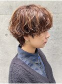 ショート　パーマ　癖毛風　プリカール