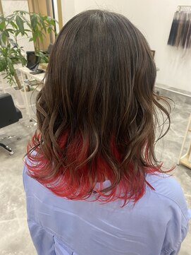 ロゼル(ROSEL) 赤インナーカラー