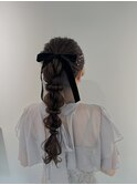 【ヘアセット】高め編み下ろし