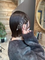 ベイショア(Bay Shore NY)&nbsp;【ボブアレンジ/ハーフアップ/参列ヘア】