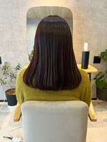 ヘイリー(HAILEY)&nbsp;内巻きロブ×ボルドーカラー