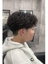 メンズアンダーバーホワイト 南海難波店(Men's _WHITE)&nbsp;フェザーパーマ
