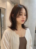 ムクコア(Muk CORE) 30代40代50代外ハネミディアムレイヤー髪質改善酸性ストレート