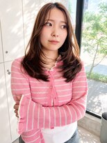 ユイマァル 岡山店(YUIMARL)&nbsp;岡山レイヤーカット20代30代ブリーチなしダブルカラーベージュ