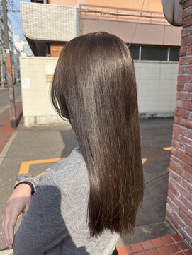 キャパ セントラル 天神 大名店(CAPA central) オリーブベージュ 透明感カラー 髪質改善 艶髪 10代 20代
