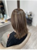 白髪ぼかしハイライト