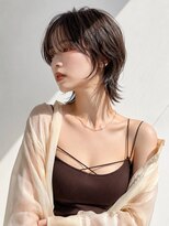 ヘアーメイクパウダー 天王寺寺田町店(Hair make powder) 大人可愛い20代30代40代小顔ひし形ショートボブ前下がりウルフ