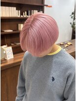 ニュースエン(newseN:) ピンクベージュ/ショート/ダブルカラー/ケアブリーチ/万代/新潟