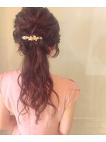 ネオリーブ チロル 横浜西口店(Neolive CiroL.)&nbsp;お呼ばれダウンスタイル 結婚式 アレンジ