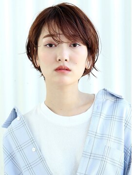 アーロン(aaron) 【aaron】耳掛けで雰囲気がお洒落に変わる★ひし形ショートボブ