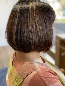 ヘアデザイン ディクト(hair design D.c.t) 【d.c.t  style】入れっぱハイライトボブ