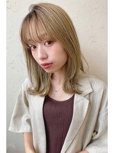 ヒルズヘッドスパサロン(hill's head spa salon) 【hill's】杉山 大人可愛いレイヤーウルフ＊ベージュ