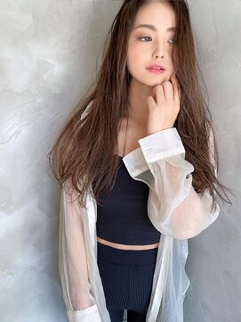 フラッグ ヘアー 天神西通り店(Flag HAIR) ブリーチ無し明るめベージュ☆夏☆イルミナカラー